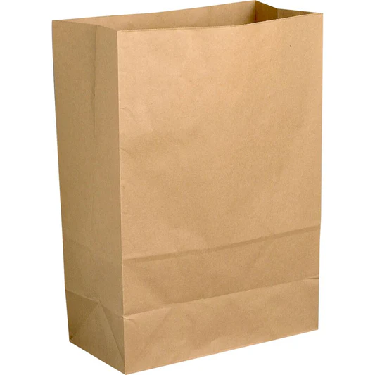 [1604008] Klodsbundspose, 20x10x30cm, 6 l, brun, papir, uden hank, med sidefals (500 stk/krt)