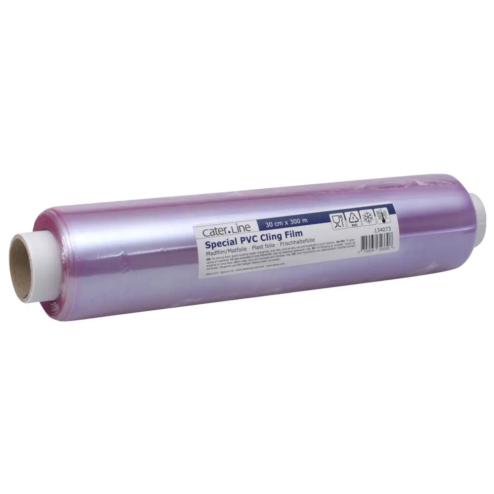 Madfilm, 300m x 29cm, lilla, PVC, varmebestandig, uperforeret (4rl/krt)