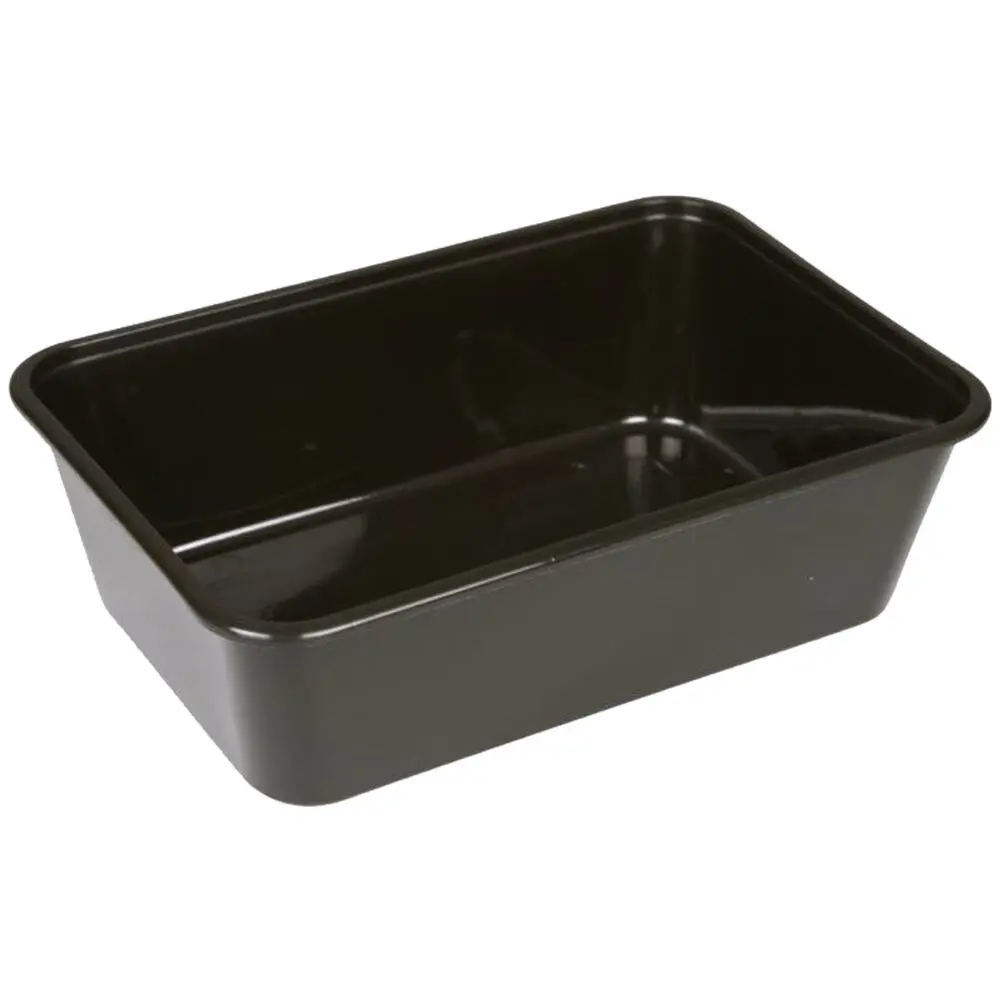 [132491] Plastbakke, 750 ml, sort, PP (500 stk/krt)