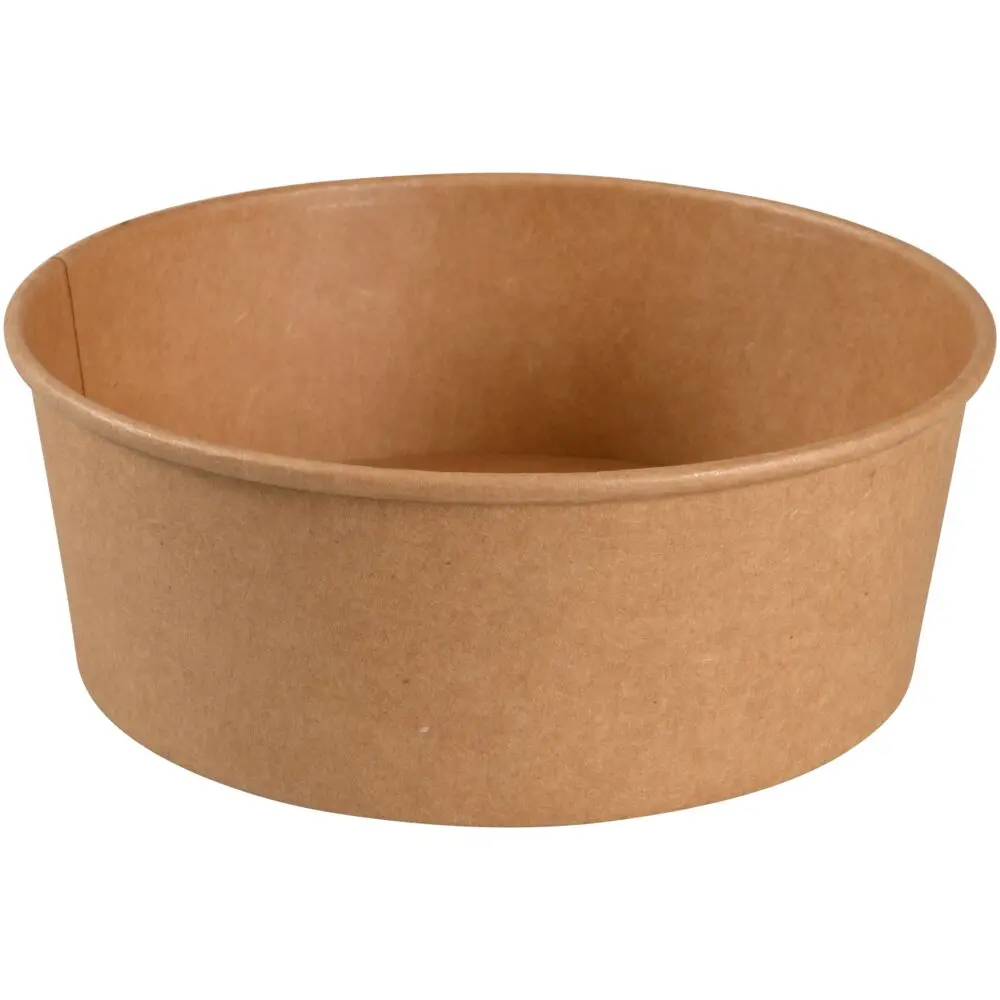 Skål, 5,1cm, Ø18,7cm, 900 ml, brun, pap/PE, 30 oz (300 stk/krt)