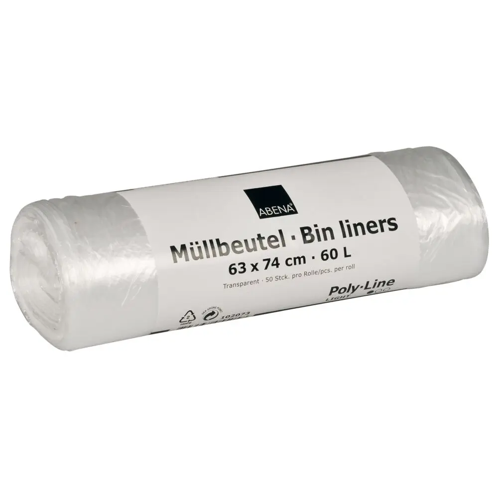Spandepose, 60 l, klar, HDPE/virgin, 63x74cm (40 rl/krt)