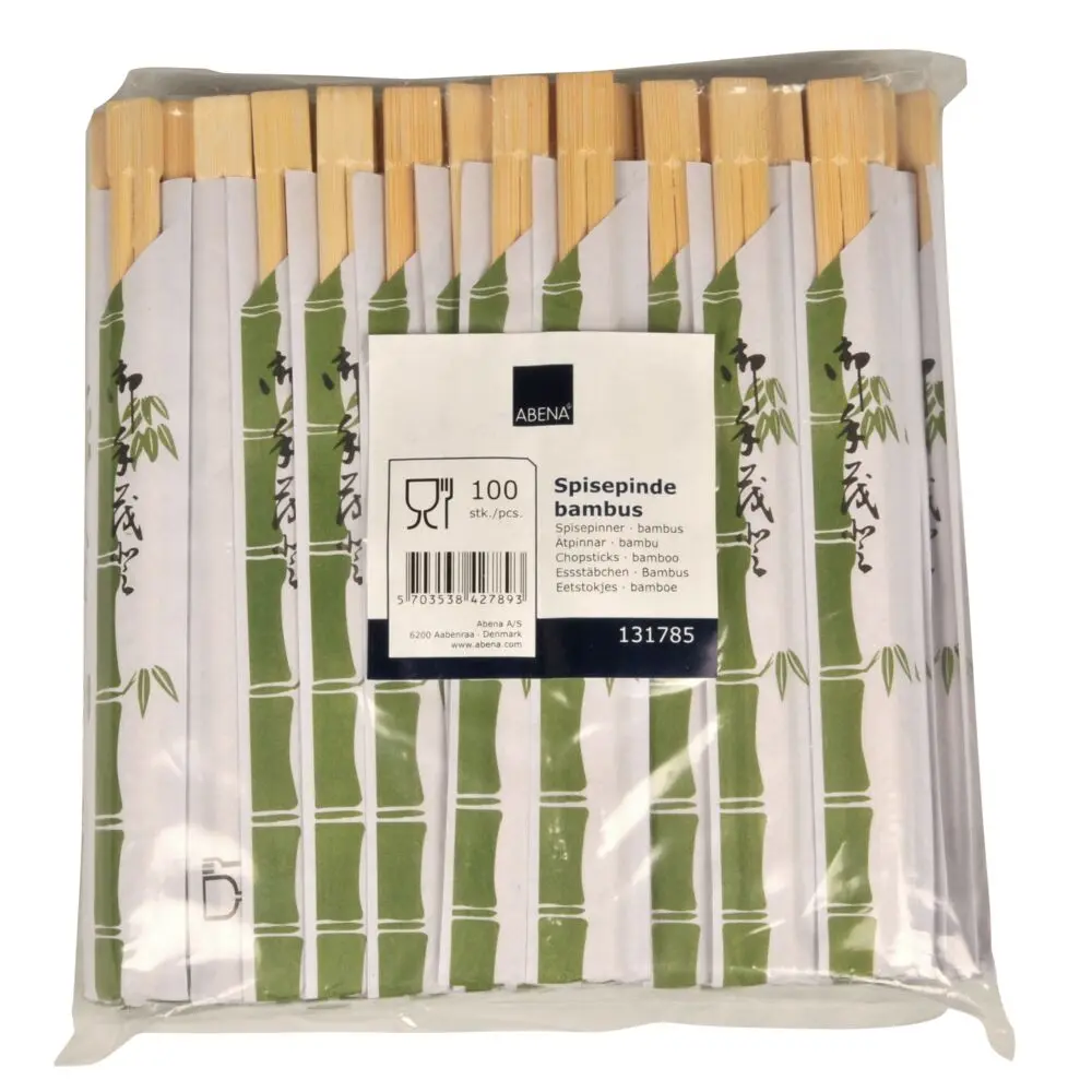 Spisepinde, 21cm, Ø0,5cm, nature, bambus, 2 stk/pakke (1000 stk/krt)