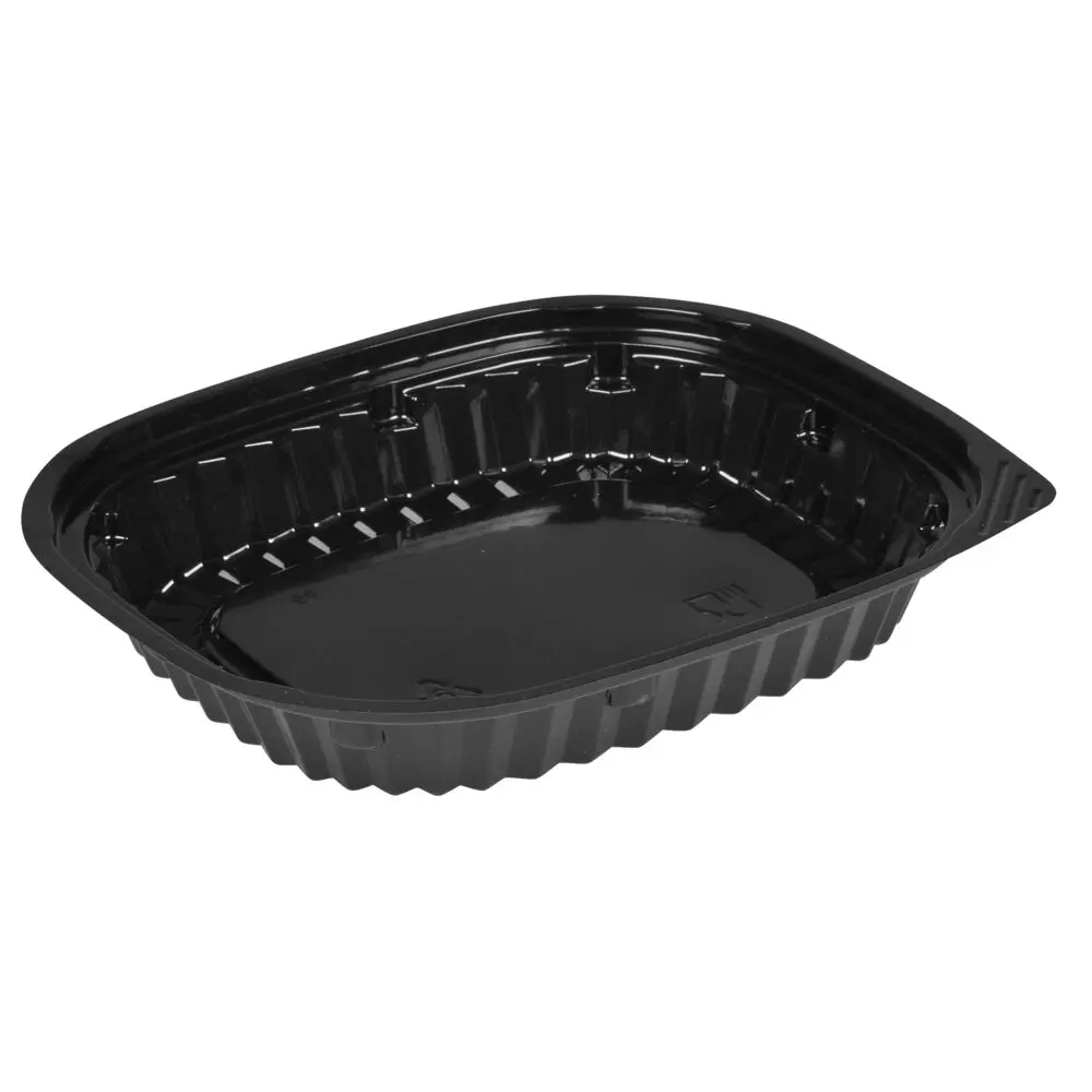 [596801] Sushibakke, 17,5x14,6x2,9cm, 300 ml, sort, PS, lille (500 stk)