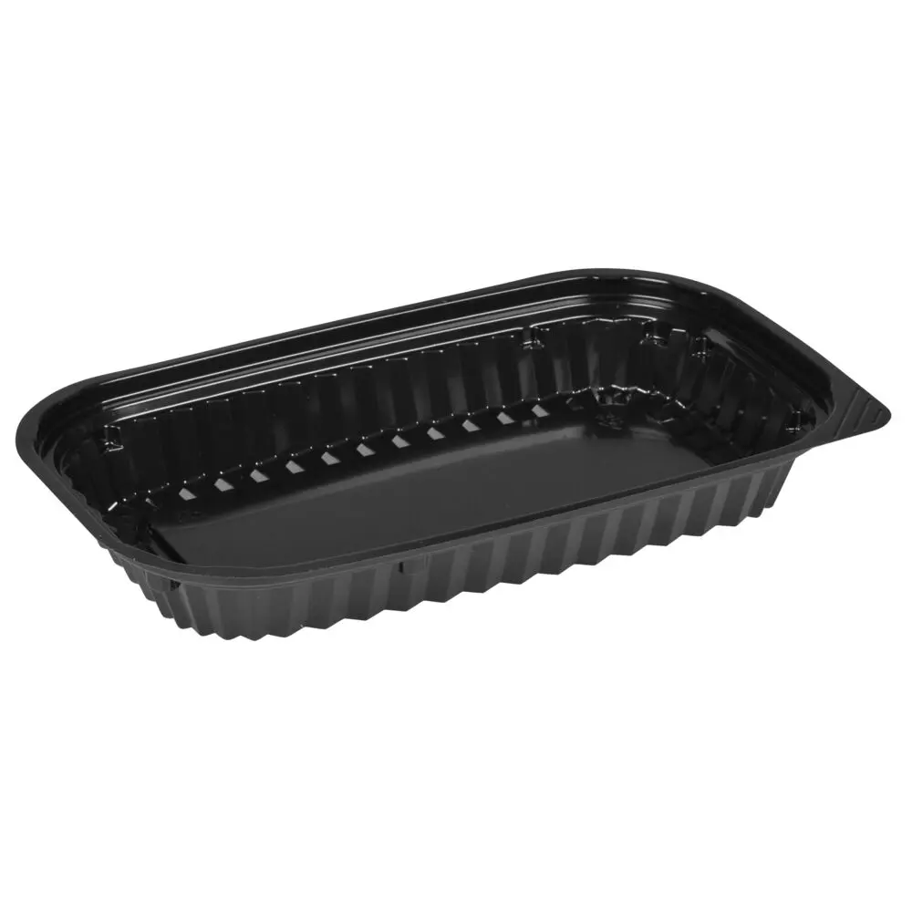 Sushibakke, 22,5x14x3,2cm, 400 ml, 400 ml, sort, PS, mellem (500 stk/krt)