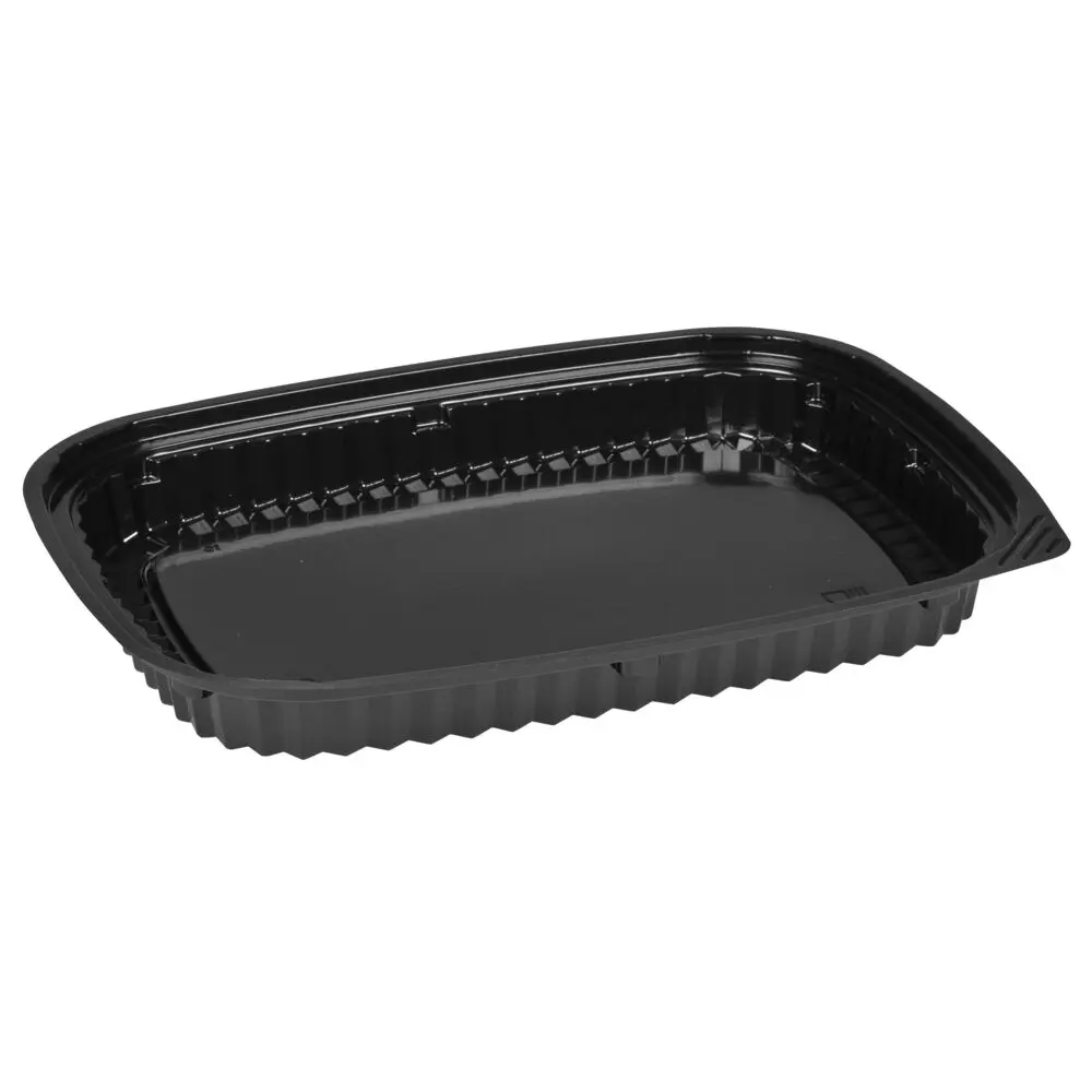 Sushibakke, 26x19x2,8cm, 550 ml, sort, PS, stor (500 stk/krt)