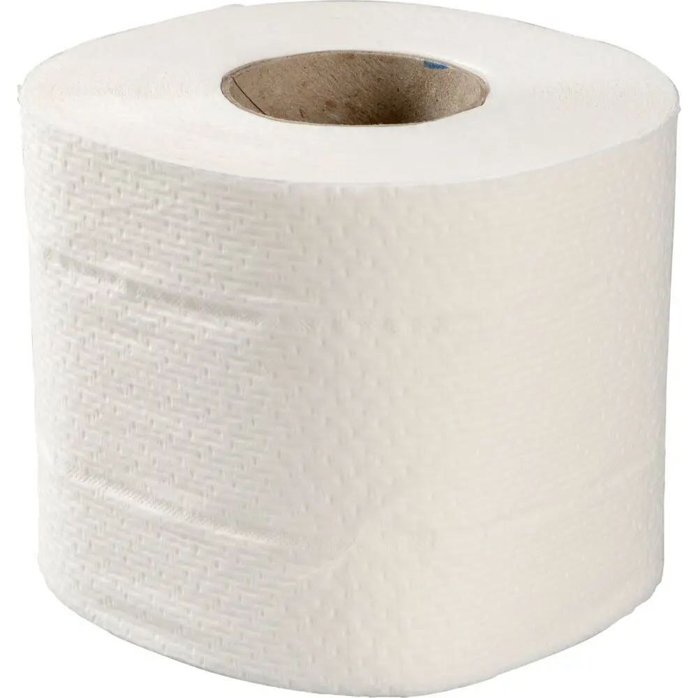 [199990591204] Toiletpapir, ABENA Care-Ness Excellent Eco, 2-lags, 33,75m x 9,6cm, Ø10,5cm, hvid, nyfiber (48rl/krt)