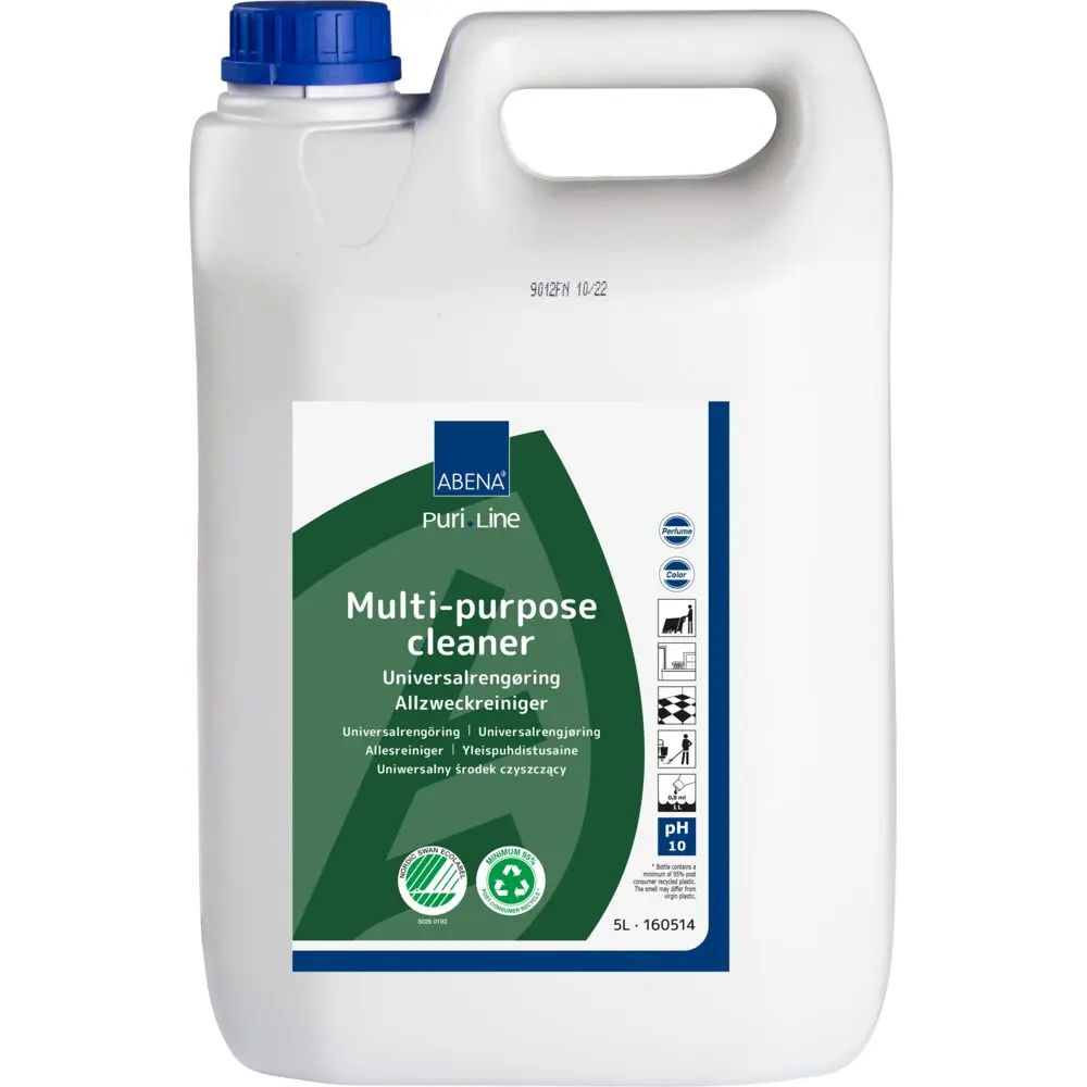 [16051404] Universalrengøring, ABENA Puri-Line, 5 l, med farve og parfume (2 stk)