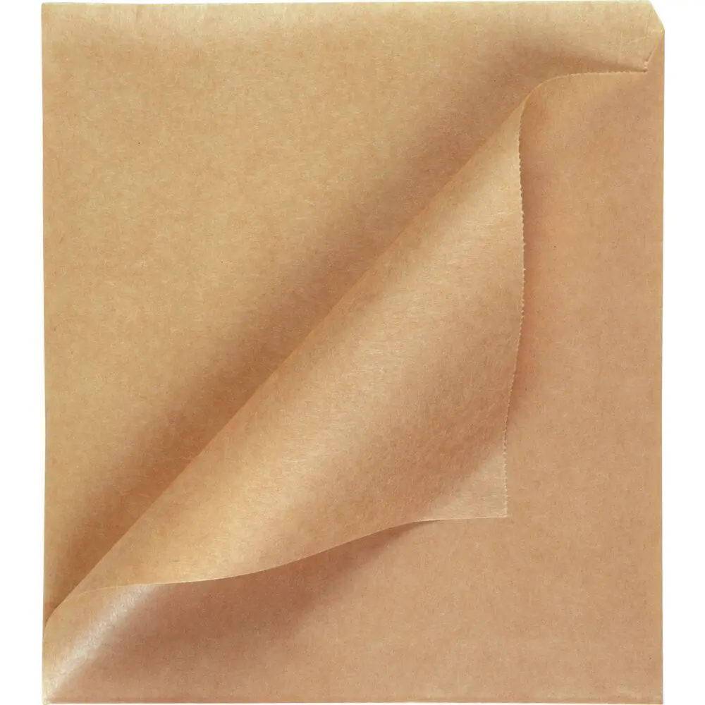 [13408001] Burgerlomme, 16x15cm, brun, papir/PE, mellem (1000 stk)