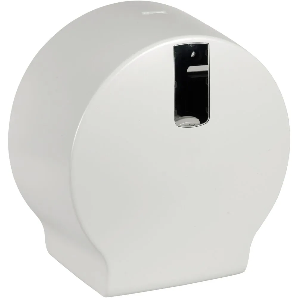 Dispenser, Classic Recycled, Mini, 12x26x26cm, Ø20cm, hvid, plast, til mini jumboruller, restrullefunktion (1 stk/krt)