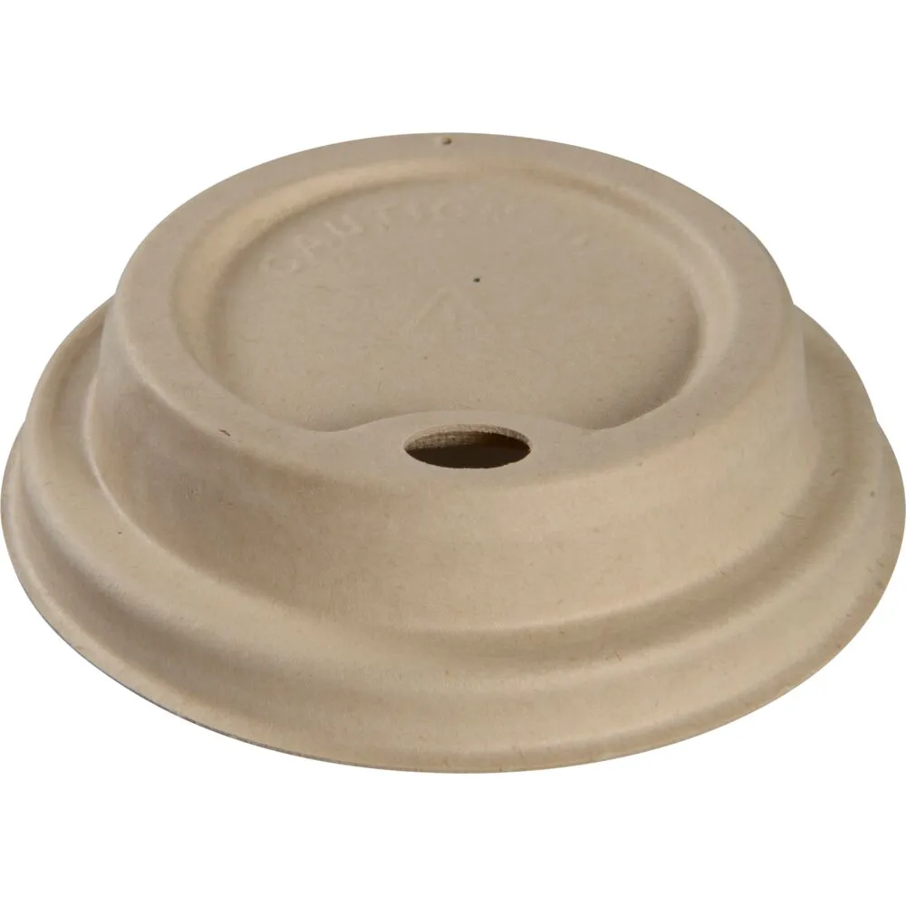 [1999910080] Drikkelåg, Ø8cm, brun, sukkerrør (1000 stk)