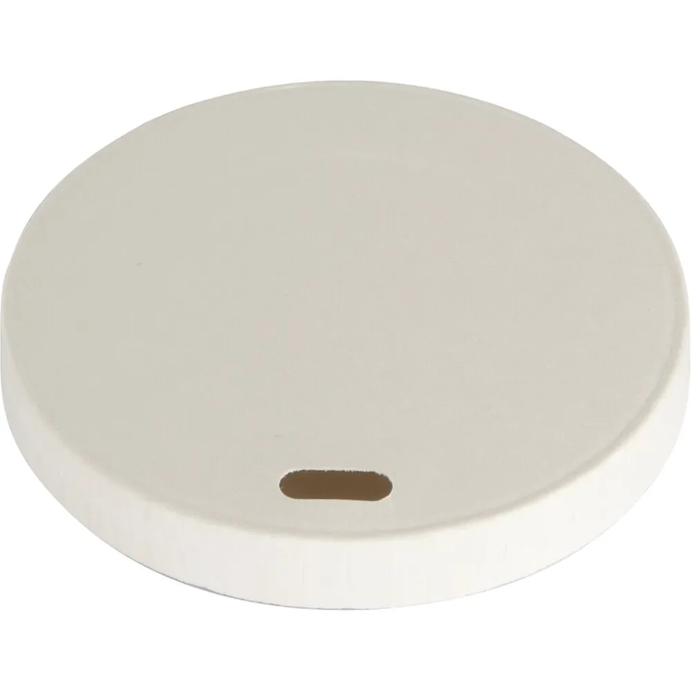 Drikkelåg, Ø8cm, hvid, pap/PE (1000 stk/krt)