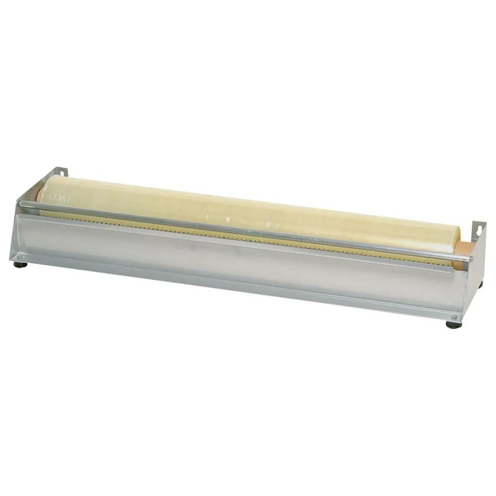 Dispenser, 60x16x8cm, sølv, stål, m/savklinge, til film (1 stk/krt)