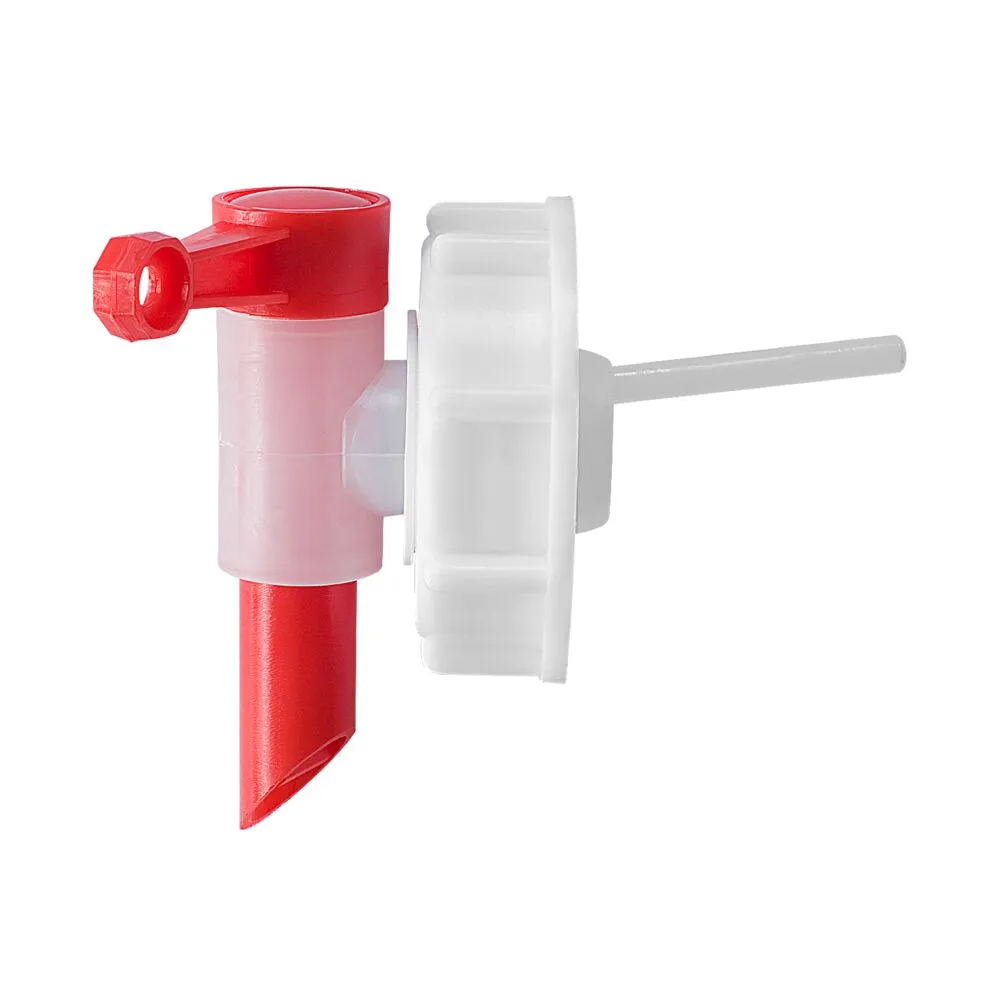 Tappehane, rød, til 10 og 20 l dunk, Ø61mm