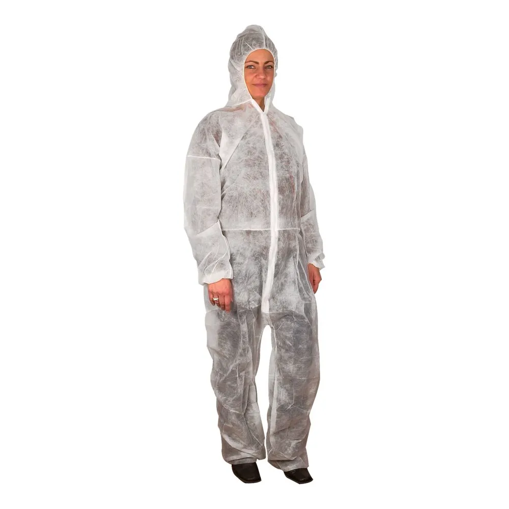 Engangsdragt, XXL/3XL, 191x76cm, 25 gsm, hvid, PP, usteril, engangs (50 stk/krt)