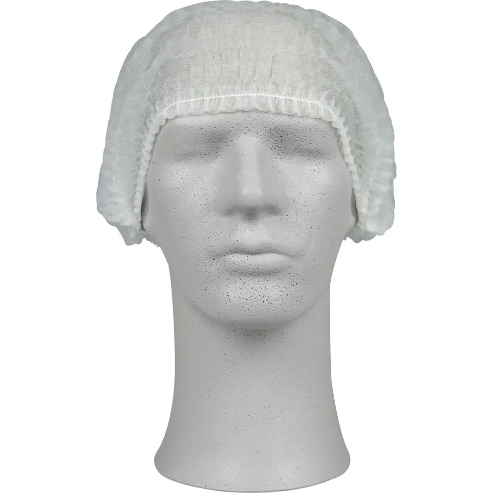 Hårnet, L, 10 gsm, hvid, PP, usteril, engangs (200 stk/pk)