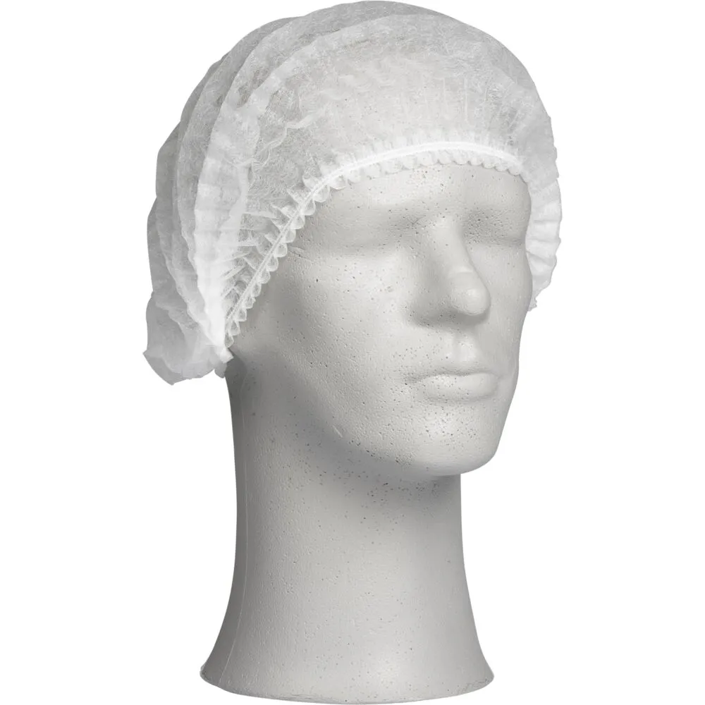 Hårnet, XL, 10 gsm, hvid, PP, dobbelt elastik, usteril, engangs (200 stk)