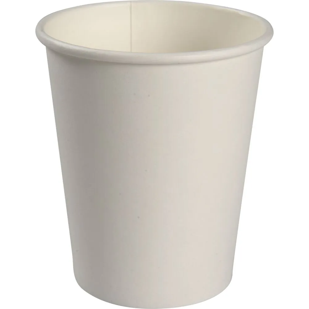 Kaffebæger Premium, 9cm, Ø8cm, 24 cl, 28 cl, hvid, pap/PE, 8 oz (1000 stk/krt)