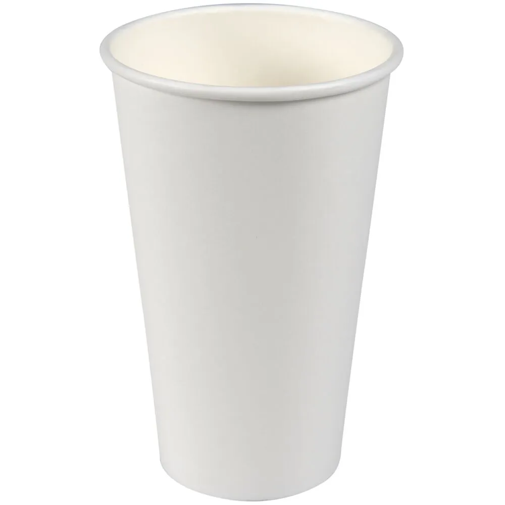 Kaffebæger Premium, 13,6cm, Ø9cm, 48 cl, 49 cl, hvid, pap/PE, 16 oz (1000 stk/krt)