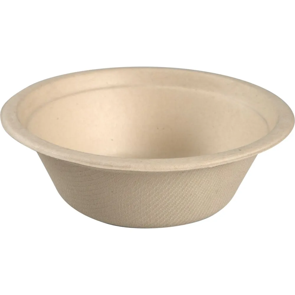 Fiberskål, 43mm, Ø135mm, 350 ml, sukkerrør (1000 stk/krt)