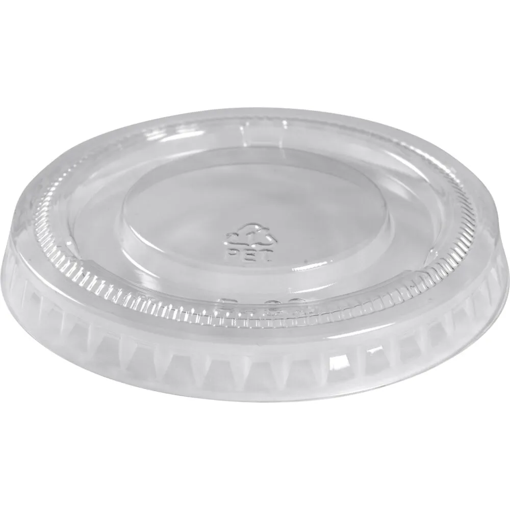 Låg til portionsbæger, Ø6,15cm, klar, PET (2500 stk/krt)