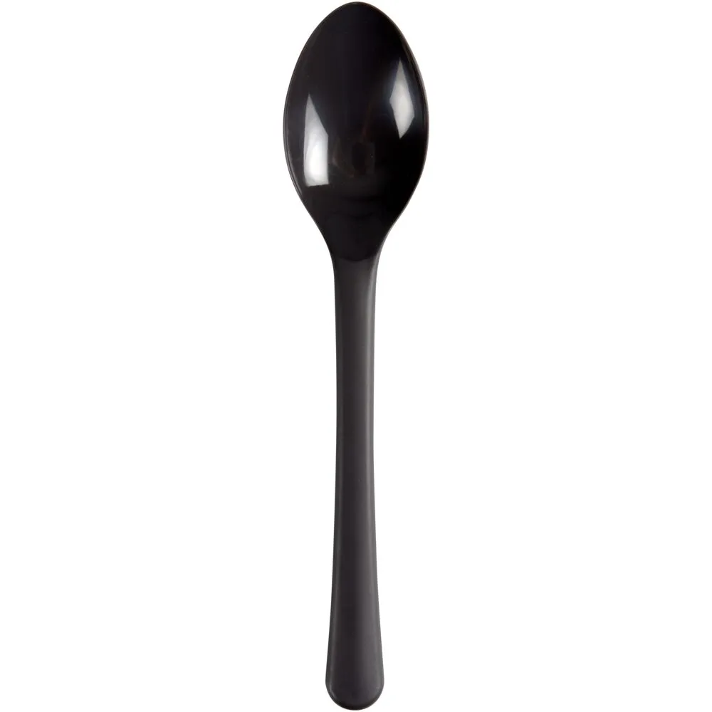 Ske, 18,5cm, koksgrå, PP, til flergangsbrug (1000 stk/krt)