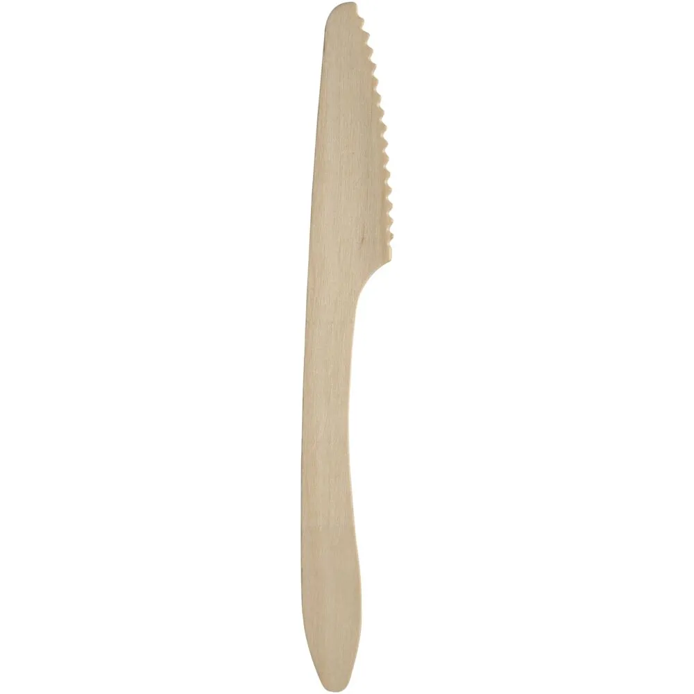 Kniv, 19,4cm, brun, birketræ, premium (2000 stk/krt)