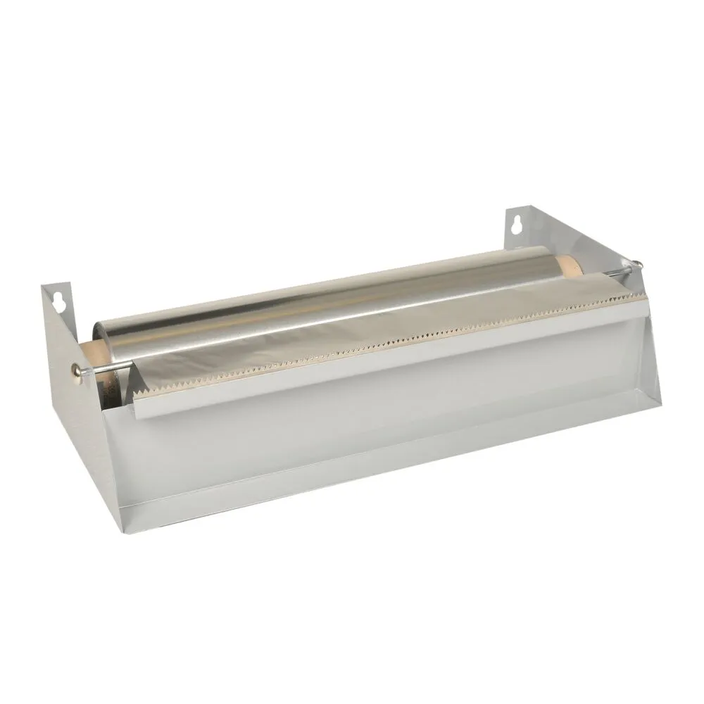 Dispenser, 30x16x8cm, sølv, stål, m/savklinge, til film (1 stk/krt)