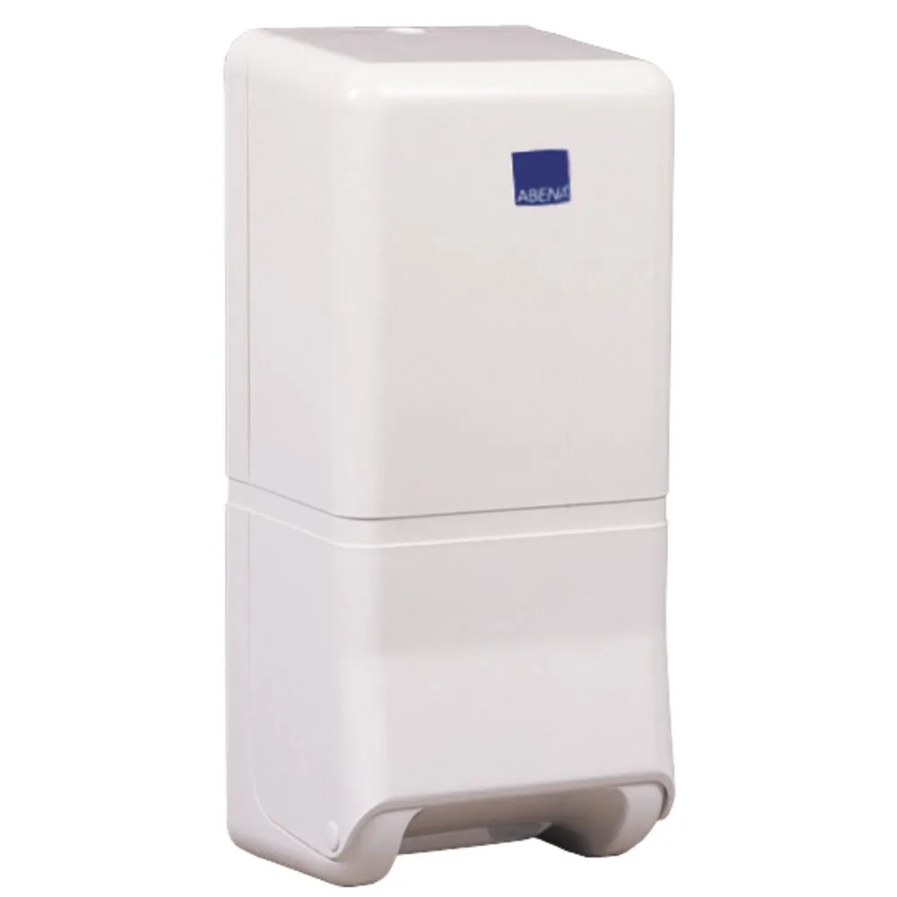 Dispenser, neutral, Midi, 10,5x14x32cm, hvid, plast, til toiletpapir i ark (1 stk/krt)