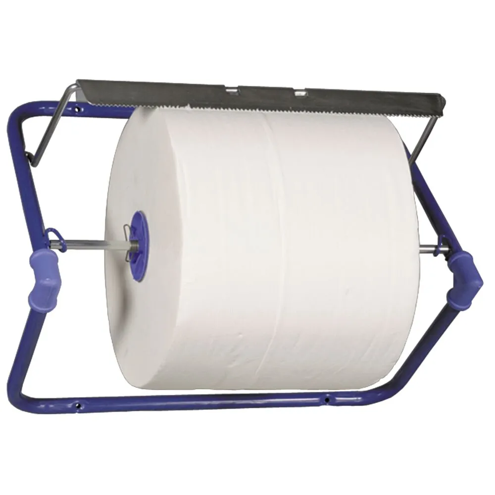 Vægstativ, neutral, 26,4x50x37,5cm, blå, metal, til værkstedsruller (1 stk/krt)