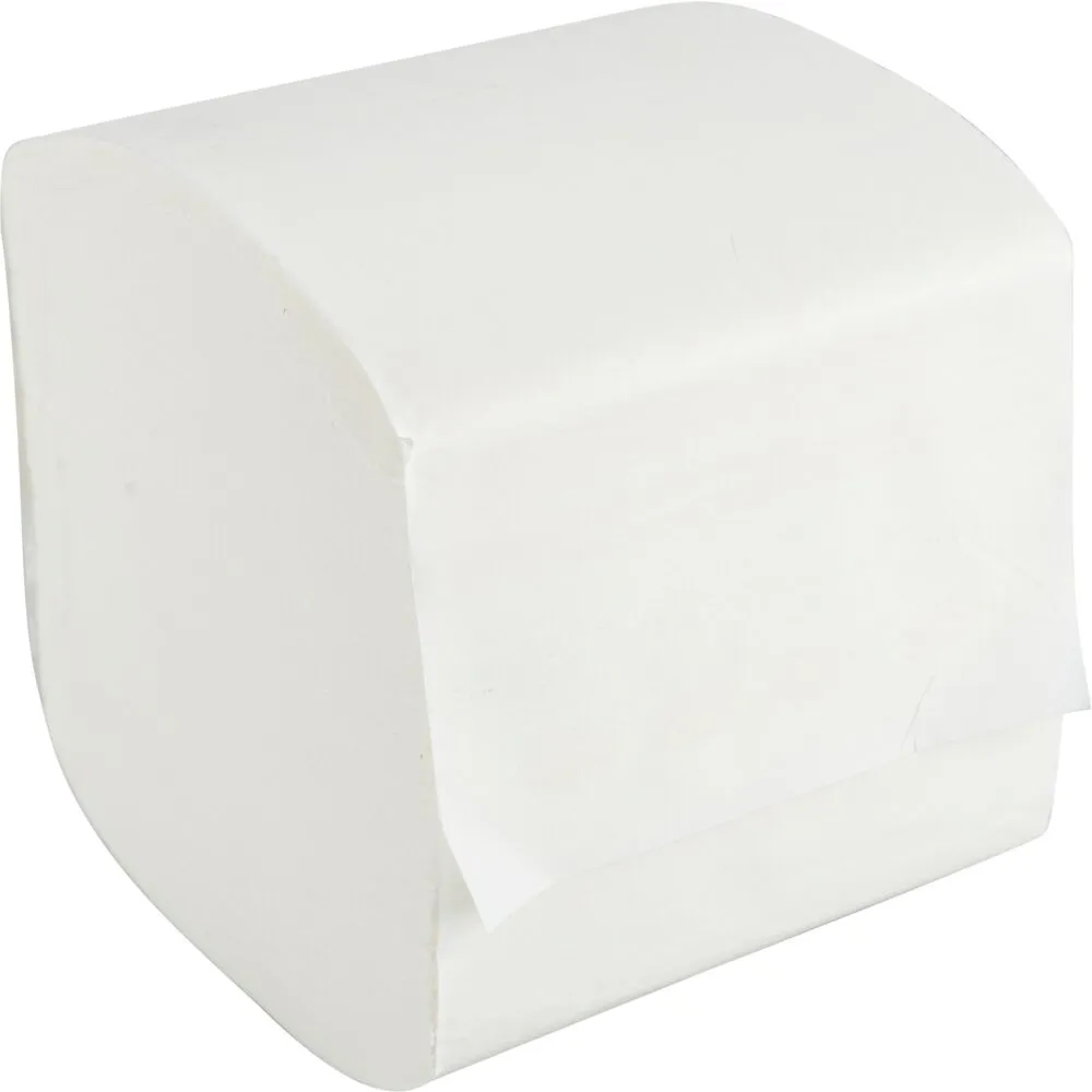 [1999917833] Toiletpapir i ark, Bulkysoft, 2-lags, 21x9,6cm, hvid, nyfiber (9000 ark)