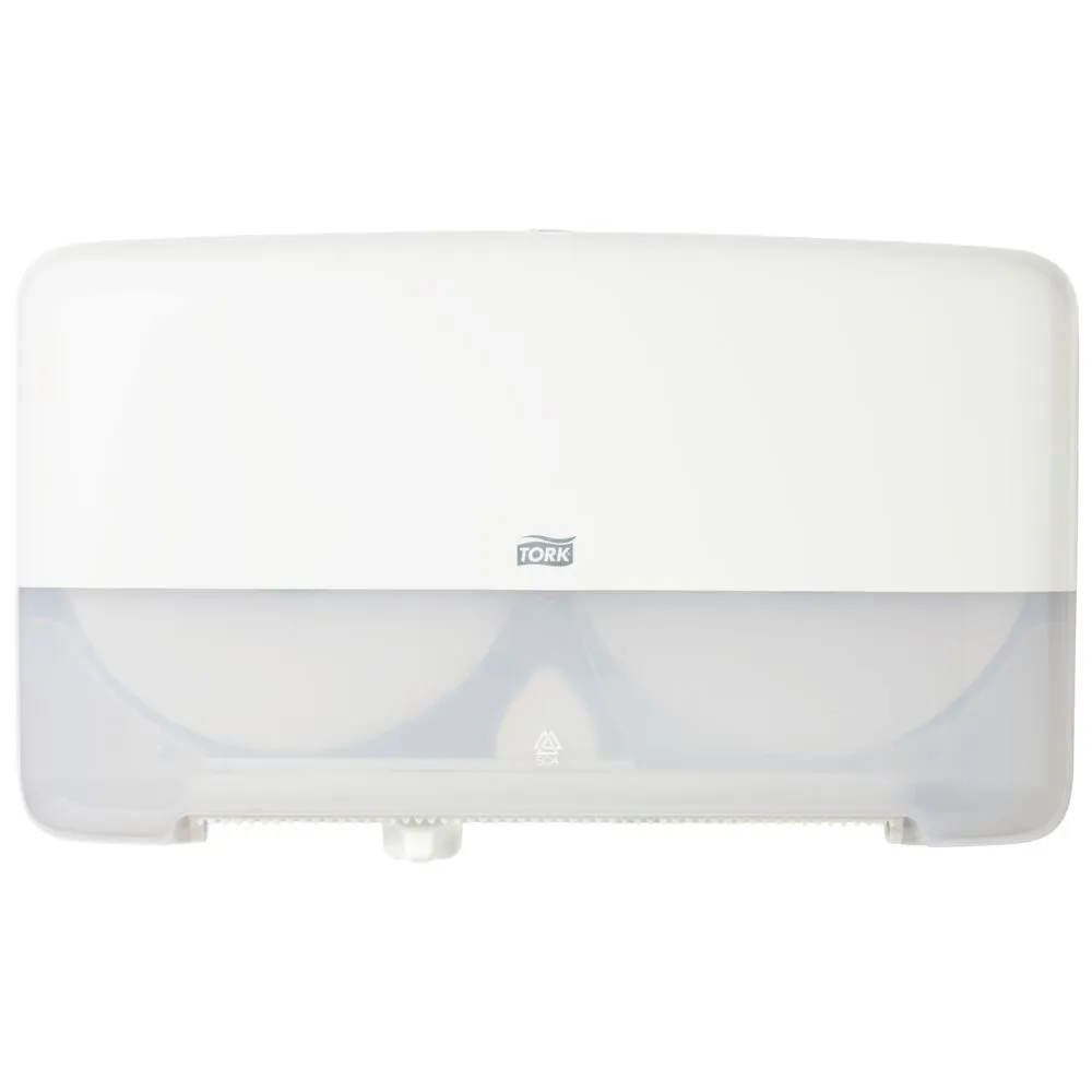 [117610] Dispenser, Tork T2, Mini, 14,6x43,2x25,6cm, hvid, plast, til mini jumboruller (1 stk/krt)