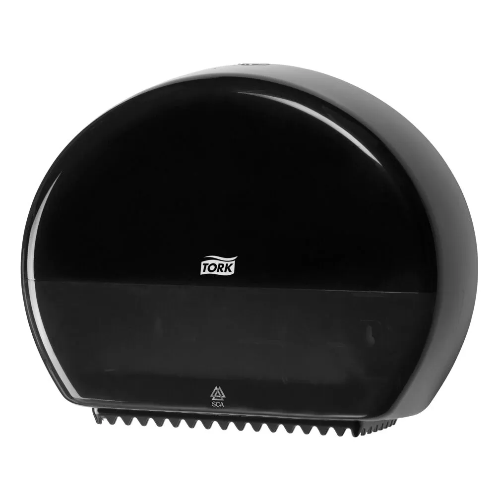 [117534] Dispenser, Tork T2, Mini, 13,2x34,5x27,5cm, sort, plast, til mini jumboruller (1 stk)