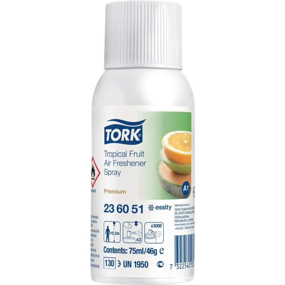 [1999907502] Duftspray, Tork A1 Premium, 75 ml, Tropisk frugt (12 stk)