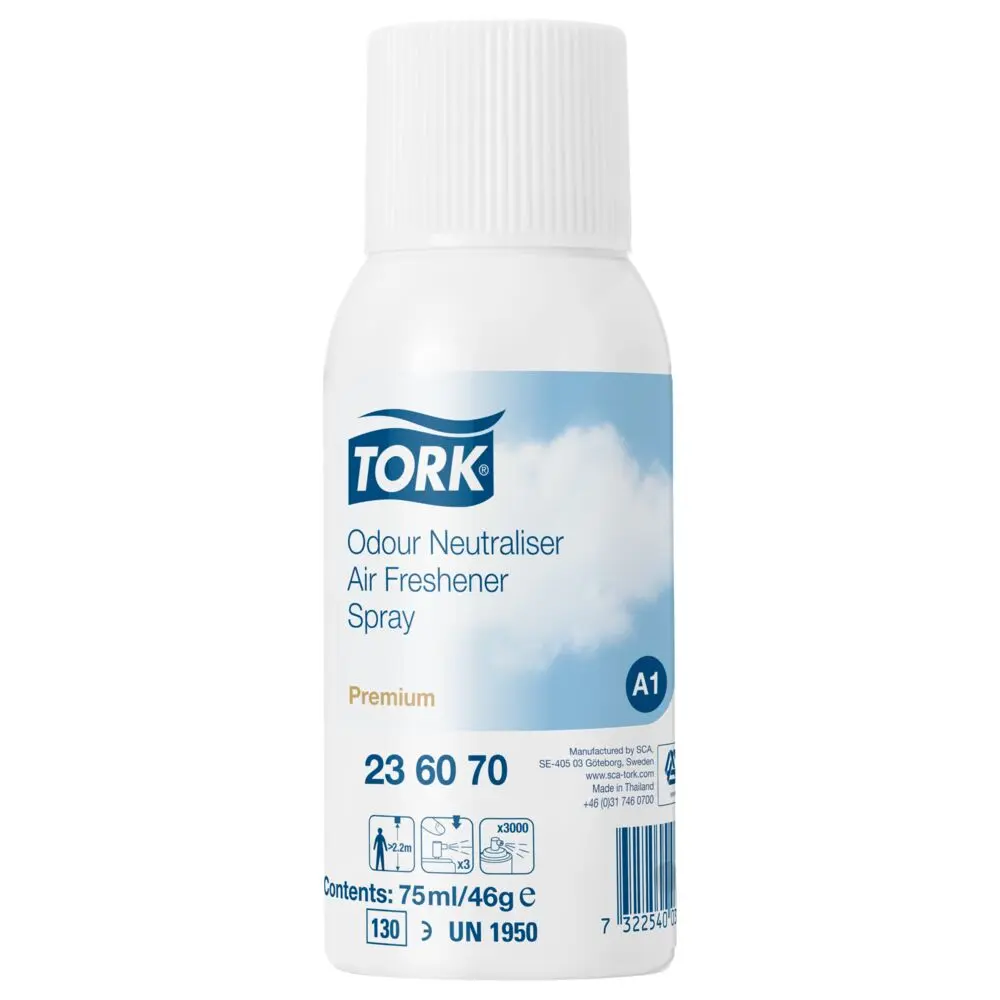 [240348] Duftspray, Tork A1 Premium, 75 ml, baseret på lemongræsolie, uden parfume (12 stk/krt)