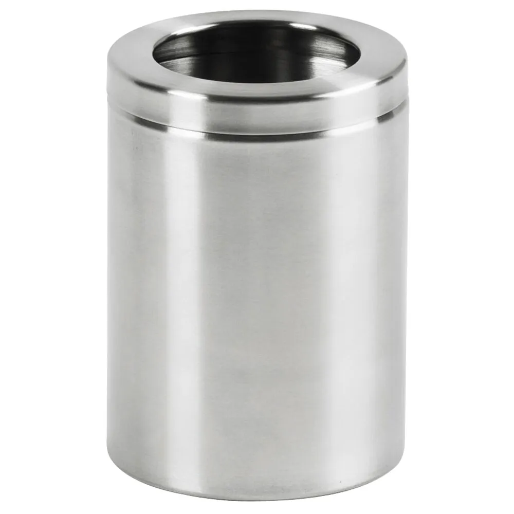 Affaldsspand, V-Part, stål mat, rustfrit stål, 1.5 l, ilddæmpende (1 stk/krt)