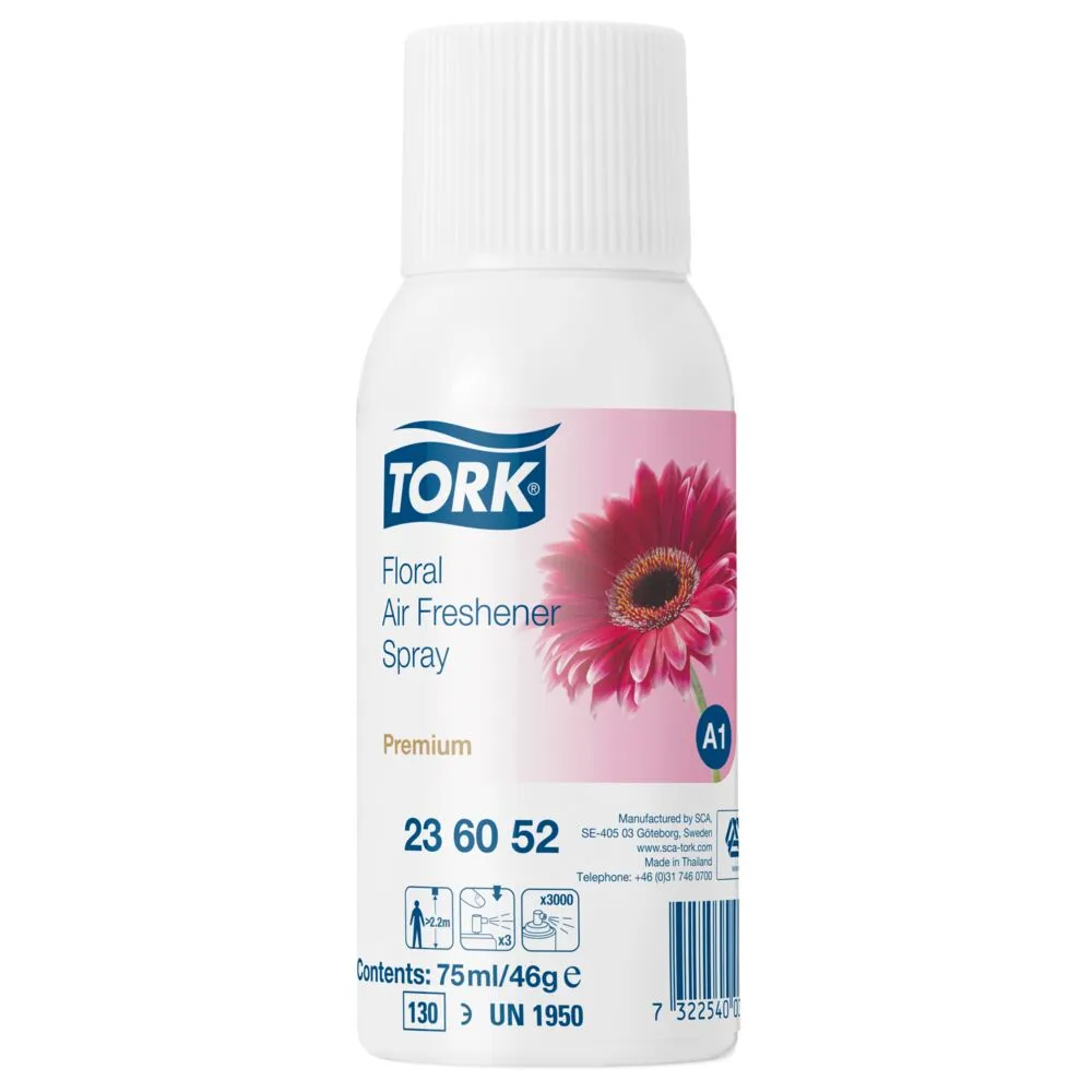Duftspray, Tork A1 Premium, 75 ml, blomster (12 stk/krt)