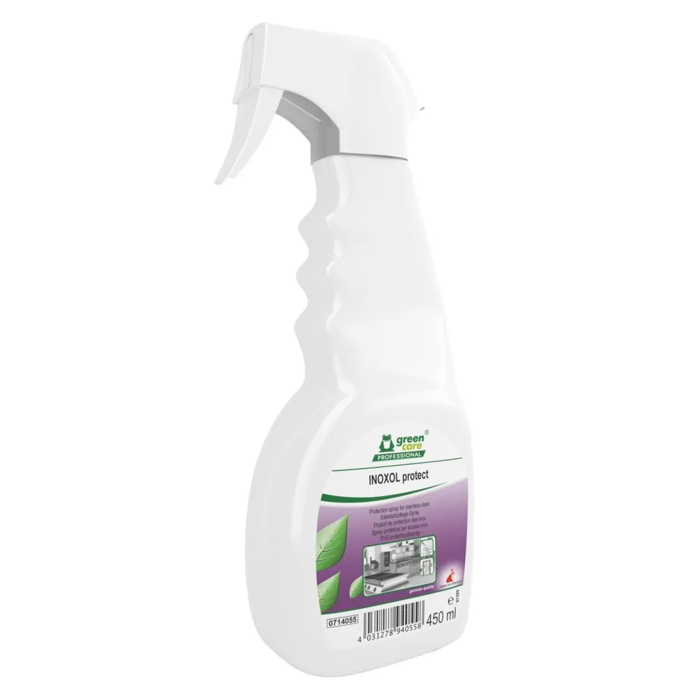 Stålpleje, Green Care Professional INOXOL protect, 450 ml, klar-til-brug, uden farve og parfume (6 stk/krt)