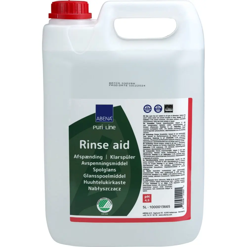 [100001366501] Afspænding, ABENA Puri-Line, 5 l, uden farve og parfume (2 stk)