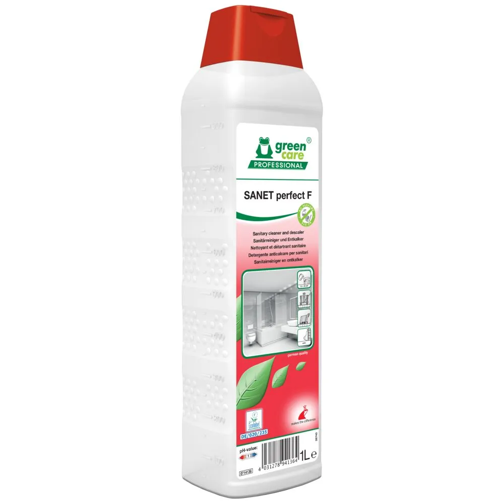 Kalkfjerner, Green Care Professional SANET Perfect F, 1 l, uden farve og parfume (10 stk/krt)