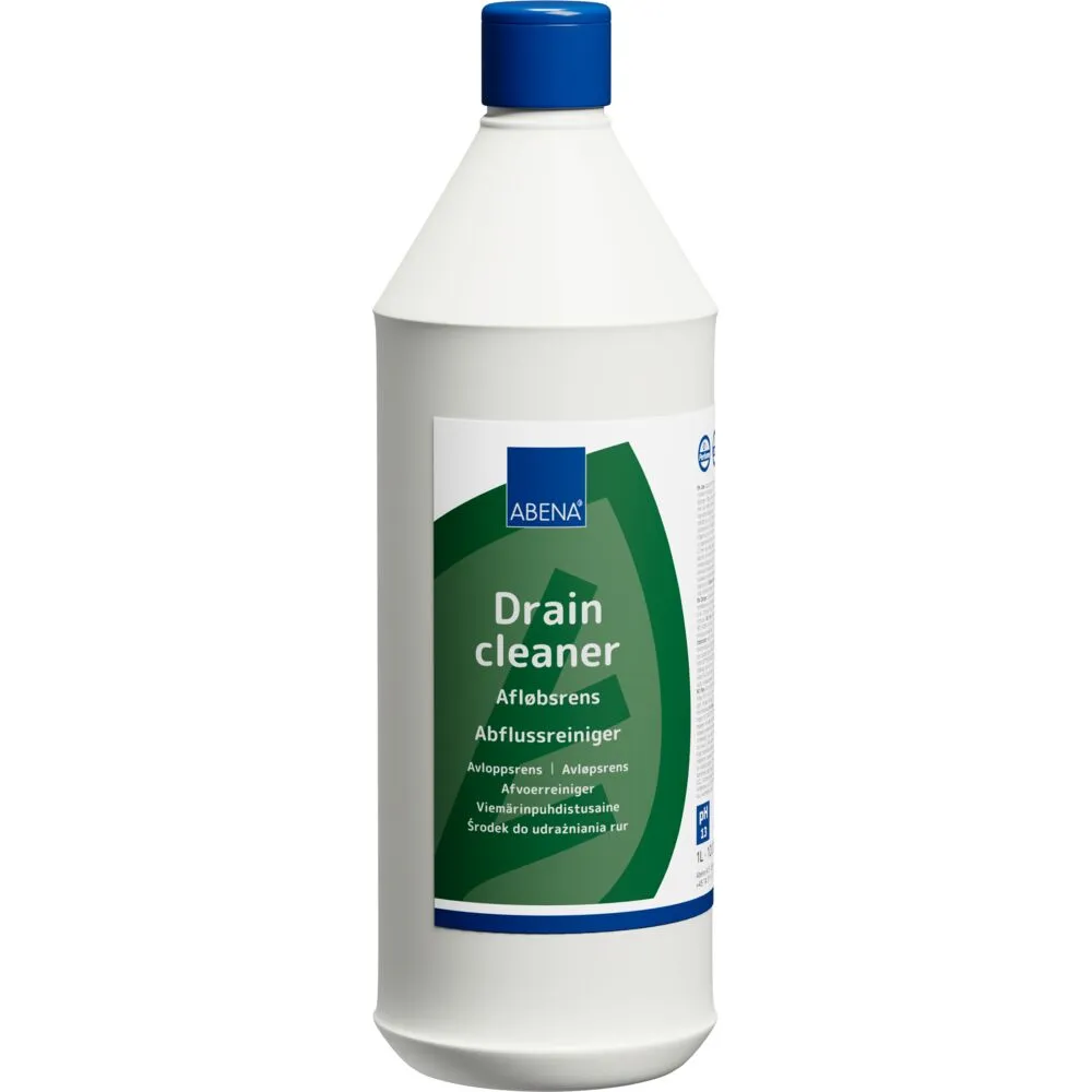 Afløbsrens, ABENA, 1 l, uden farve og parfume (6 stk/krt)
