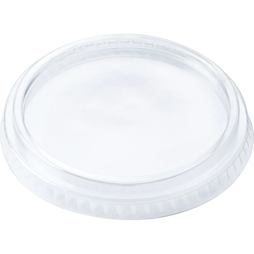 Låg, Ø9,5cm, klar, PET, til bæger (100 stk/pk)