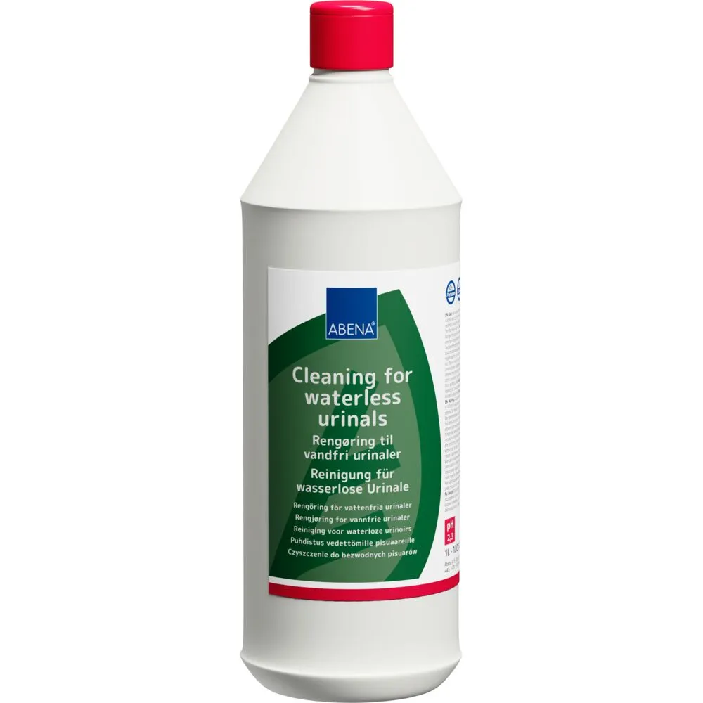 Universalrengøring, ABENA, 1 l, til vandfri urinaler, med voks, uden farve og parfume (6 stk/krt)