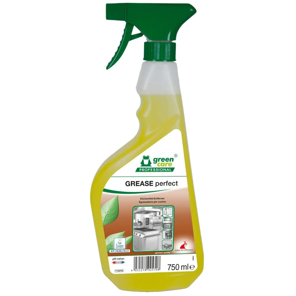 Køkkenaffedter, Green Care Professional GREASE Perfect, 750 ml, klar-til-brug, med farve, uden parfume (10 stk/krt)