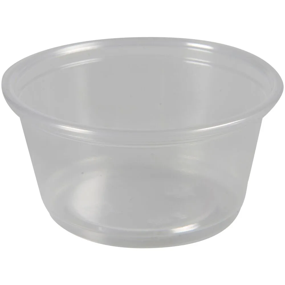 Portionsbæger, 3cm, Ø6,2cm, 60 ml, klar, PP, 2 oz (2500 stk/krt)