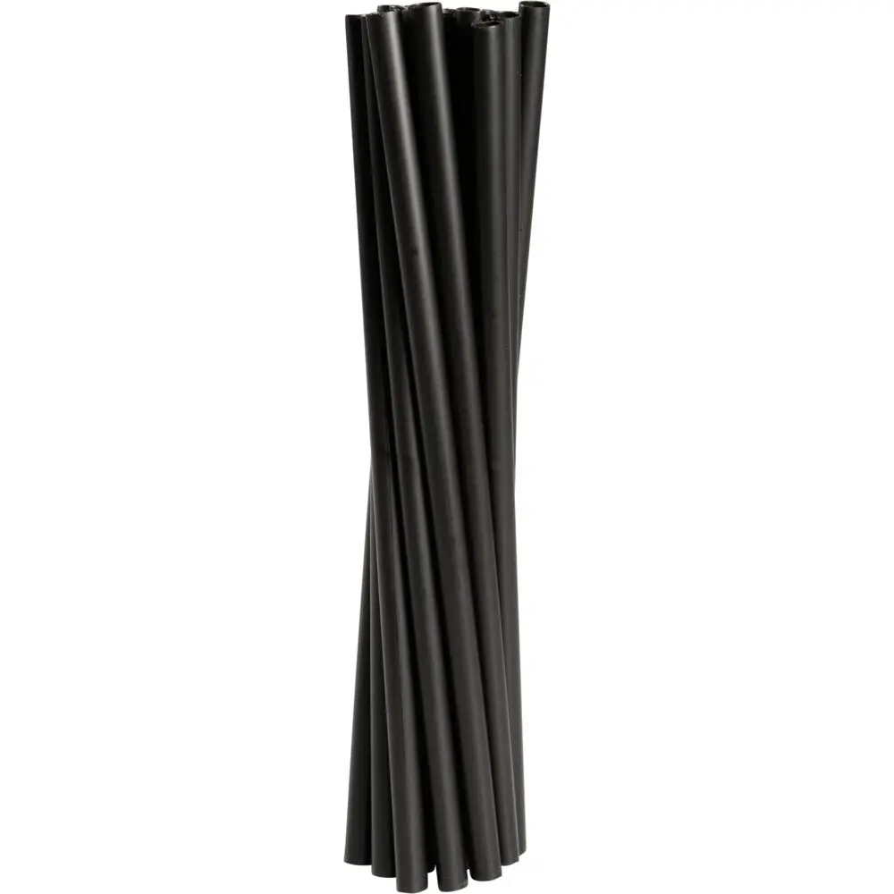 [199990954002] Flergangssugerør, 24cm, Ø8mm, sort, PP, til flergangsbrug (2500 stk/krt)