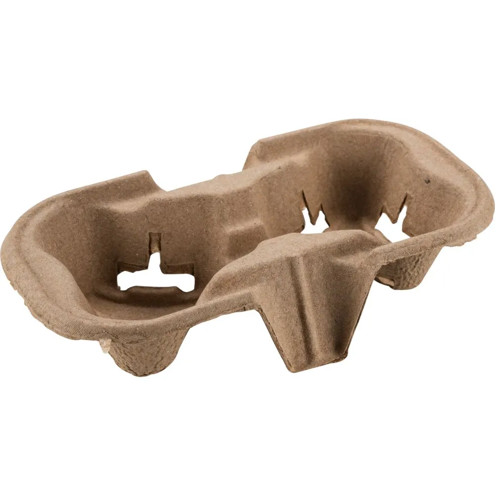 Kopholder, 22,1x11,9x4,6cm, natur, karton, til 2 bægre (600 stk/krt)