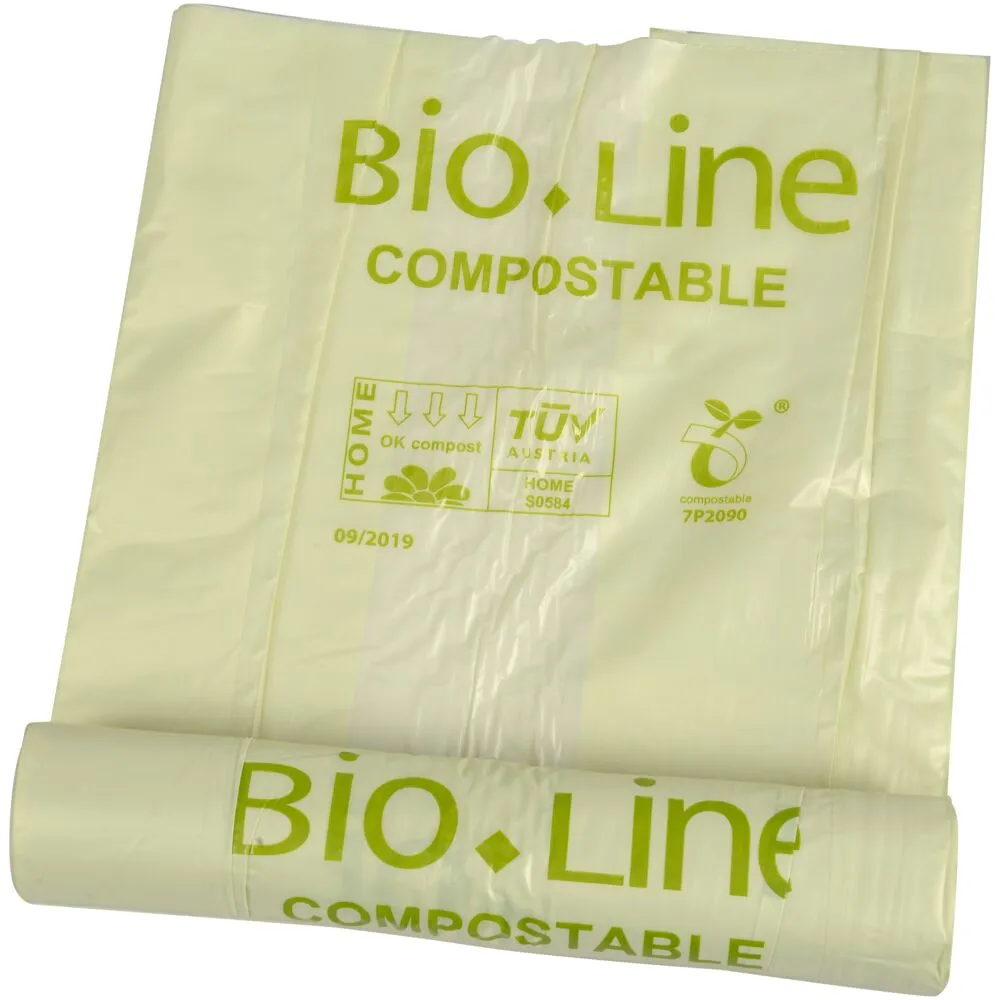 Biosæk, Bio-Line, 120 l, transparent grøn, 80x110cm (8 rl/krt)