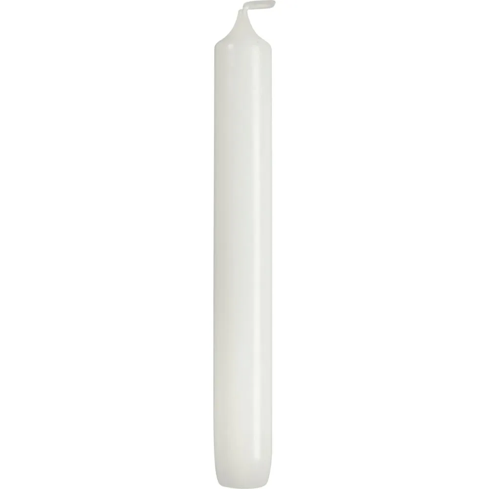 Antiklys, 17,5cm, Ø2,1cm, hvid, 6 timer, paraffin (200 stk/krt)