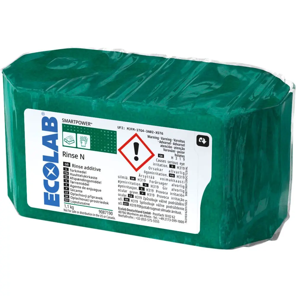 [199991004902] Afspænding, Ecolab Smartpower Rinse N, med farve, uden parfume, 1,1 kg (2 stk/krt)