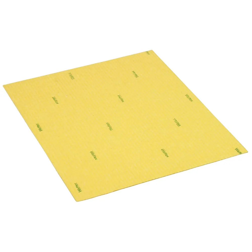 Svampeklud, Vileda Wettex Maxi, 31,8x26,8cm, gul, cellulose/bomuld (10 stk/pk)